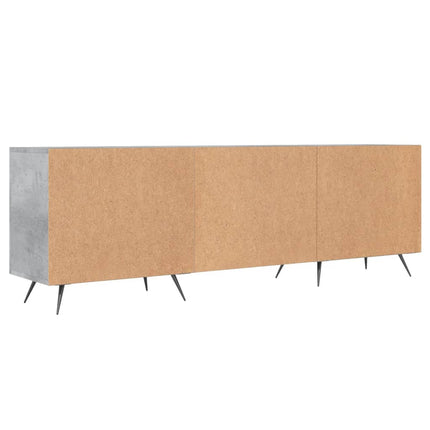 Tv-bänk betonggrå 150x30x50 cm konstruerat trä