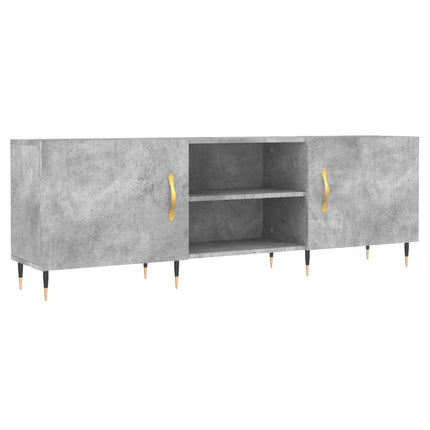 Tv-bänk betonggrå 150x30x50 cm konstruerat trä