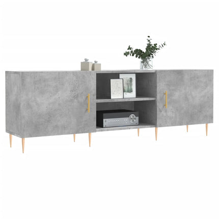 Tv-bänk betonggrå 150x30x50 cm konstruerat trä