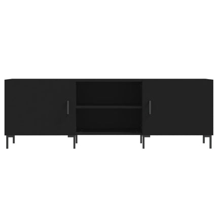 Tv-bänk svart 150x30x50 cm konstruerat trä