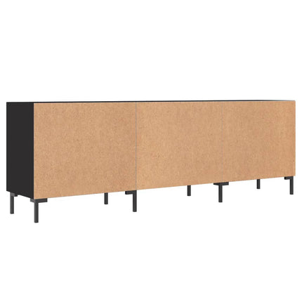 Tv-bänk svart 150x30x50 cm konstruerat trä