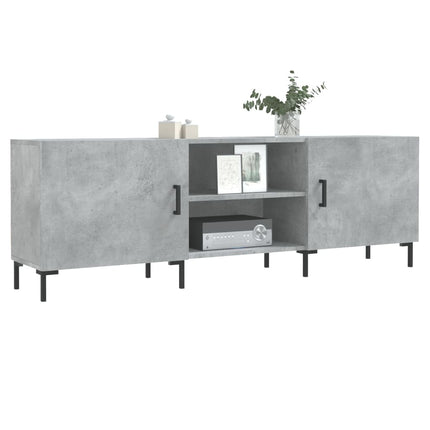 Tv-bänk betonggrå 150x30x50 cm konstruerat trä