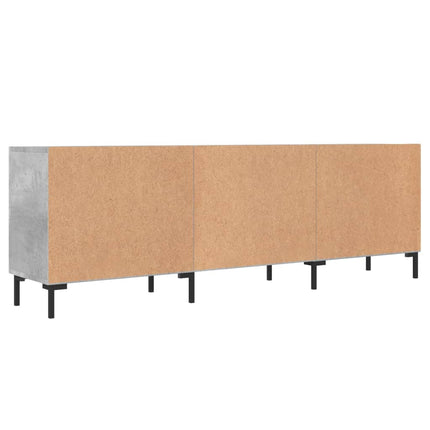 Tv-bänk betonggrå 150x30x50 cm konstruerat trä