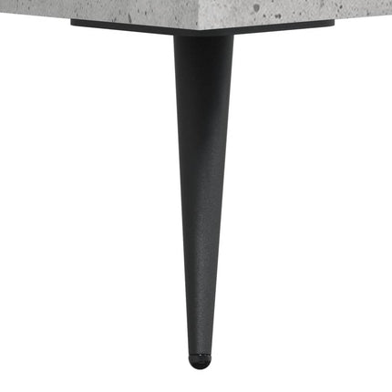 Soffbord betonggrå 102x50x40 cm konstruerat trä