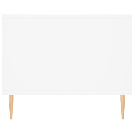 Soffbord vit 102x50x40 cm konstruerat trä
