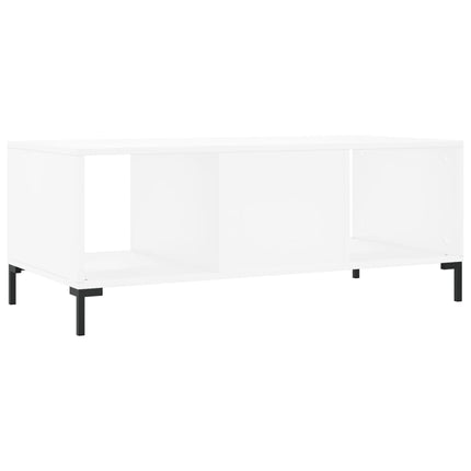 Soffbord vit 102x50x40 cm konstruerat trä