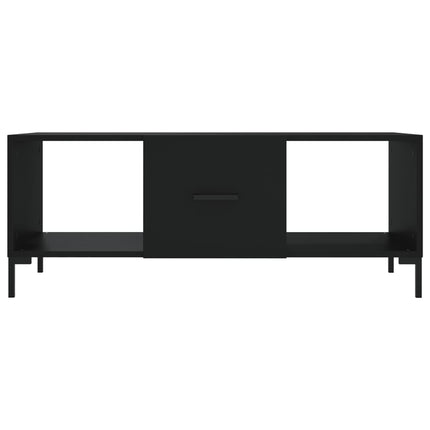Soffbord svart 102x50x40 cm konstruerat trä