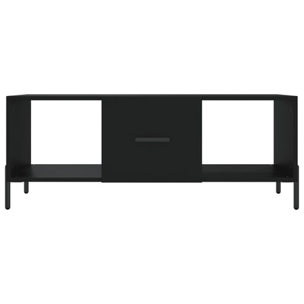 Soffbord svart 102x50x40 cm konstruerat trä