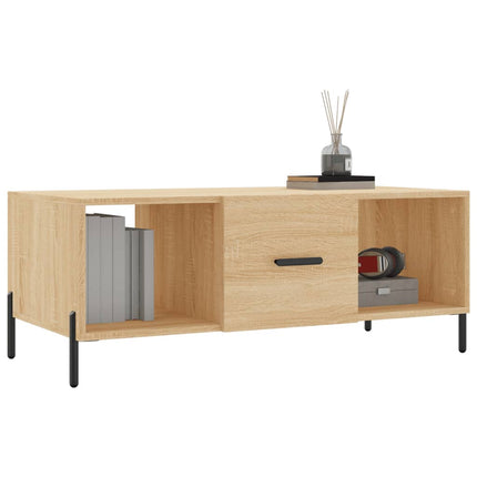 Soffbord sonoma-ek 102x50x40 cm konstruerat trä
