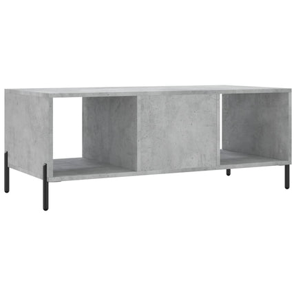 Soffbord betonggrå 102x50x40 cm konstruerat trä