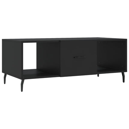 Soffbord svart 102x50x40 cm konstruerat trä