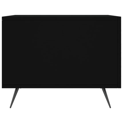 Soffbord svart 50x50x40 cm konstruerat trä