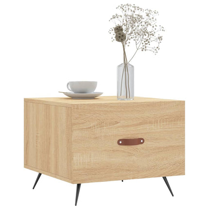 Soffbord sonoma-ek 50x50x40 cm konstruerat trä