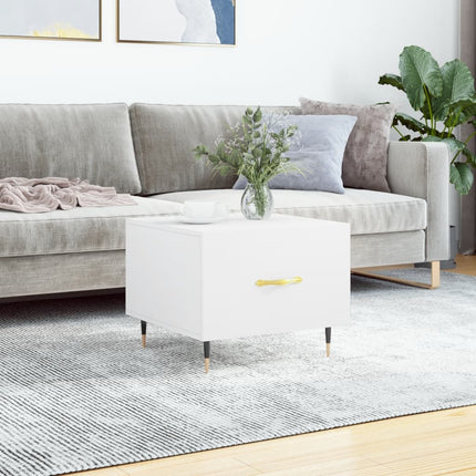 Soffbord svart 50x50x40 cm konstruerat trä
