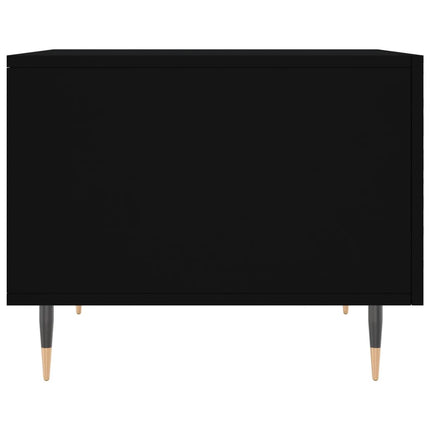 Soffbord svart 50x50x40 cm konstruerat trä
