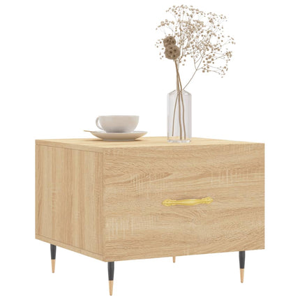 Soffbord sonoma-ek 50x50x40 cm konstruerat trä