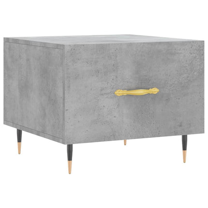 Soffbord 2 st betonggrå 50x50x40 cm konstruerat trä