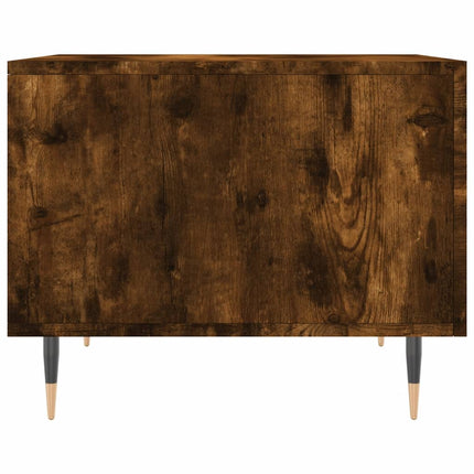Soffbord rökfärgad ek 50x50x40 cm konstruerat trä
