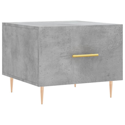 Soffbord betonggrå 50x50x40 cm konstruerat trä
