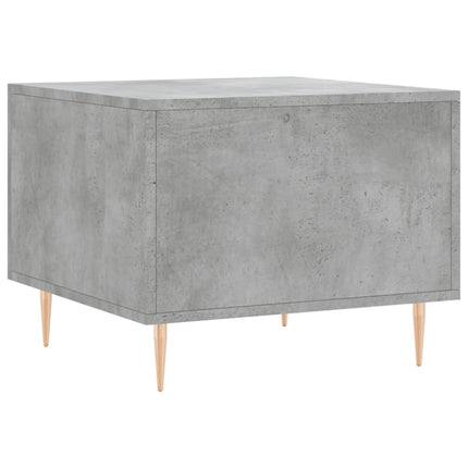 Soffbord betonggrå 50x50x40 cm konstruerat trä