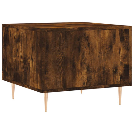 Soffbord rökfärgad ek 50x50x40 cm konstruerat trä