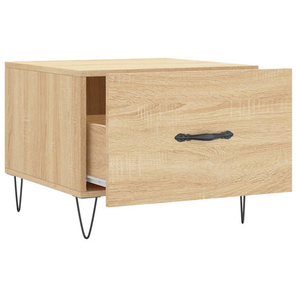 Soffbord sonoma-ek 50x50x40 cm konstruerat trä