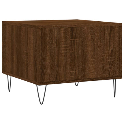 Soffbord brun ek 50x50x40 cm konstruerat trä