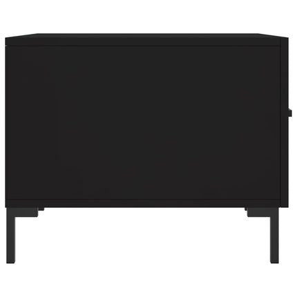 Soffbord svart 50x50x40 cm konstruerat trä