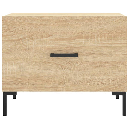 Soffbord 2 st sonoma ek 50x50x40 cm konstruerat trä