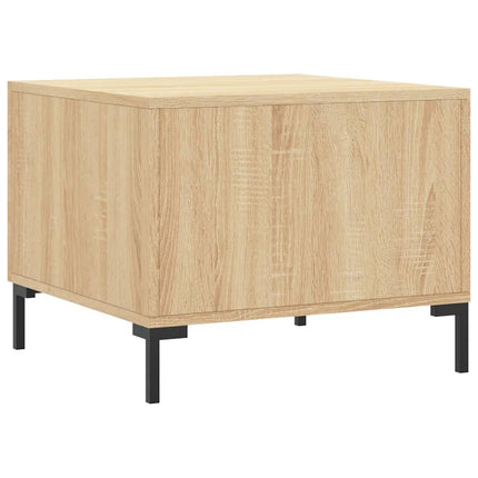 Soffbord 2 st sonoma ek 50x50x40 cm konstruerat trä