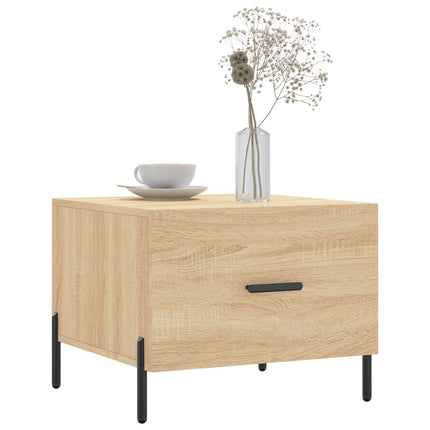 Soffbord sonoma-ek 50x50x40 cm konstruerat trä