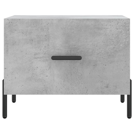 Soffbord betonggrå 50x50x40 cm konstruerat trä