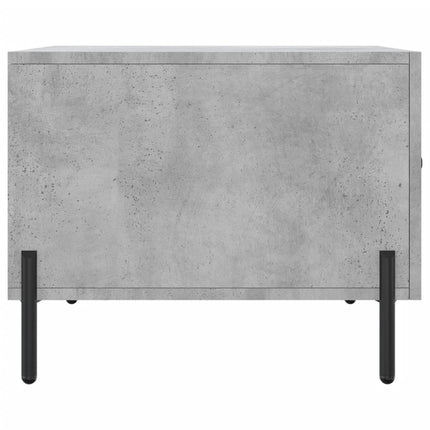Soffbord betonggrå 50x50x40 cm konstruerat trä