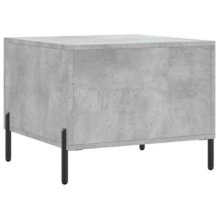 Soffbord betonggrå 50x50x40 cm konstruerat trä