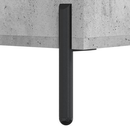 Soffbord betonggrå 50x50x40 cm konstruerat trä