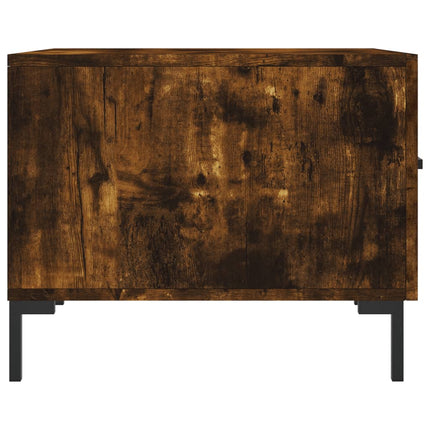Soffbord rökfärgad ek 50x50x40 cm konstruerat trä