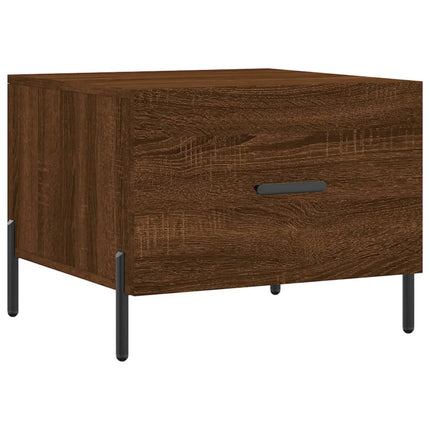 Soffbord brun ek 50x50x40 cm konstruerat trä