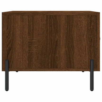 Soffbord brun ek 50x50x40 cm konstruerat trä
