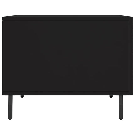 Soffbord svart 50x50x40 cm konstruerat trä
