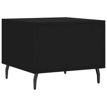Soffbord svart 50x50x40 cm konstruerat trä
