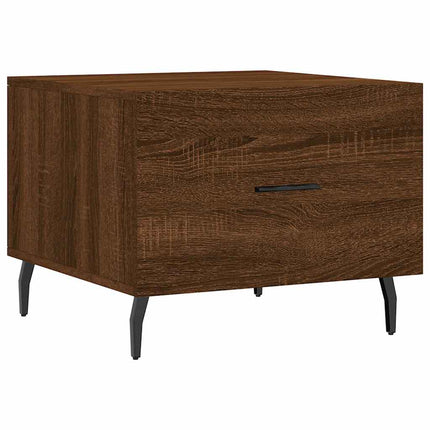 Soffbord brun ek 50x50x40 cm konstruerat trä