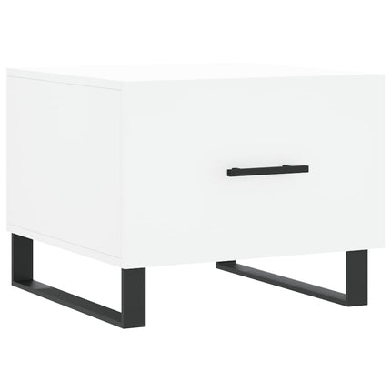 Soffbord svart 50x50x40 cm konstruerat trä