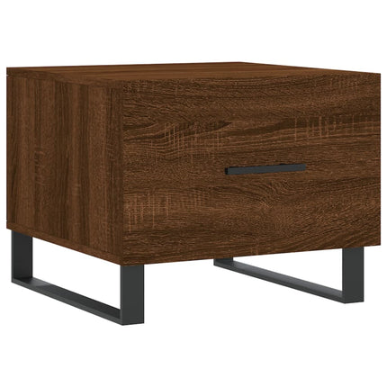 Soffbord brun ek 50x50x40 cm konstruerat trä