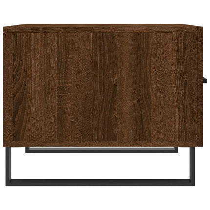 Soffbord brun ek 50x50x40 cm konstruerat trä