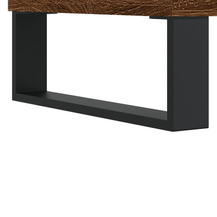 Soffbord brun ek 50x50x40 cm konstruerat trä