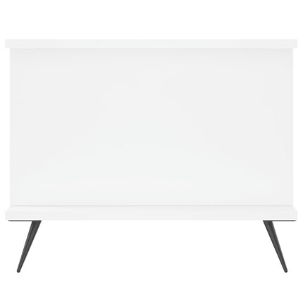 Soffbord vit 90x50x40 cm konstruerat trä
