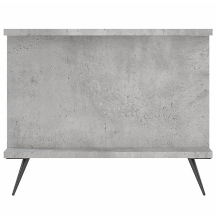 Soffbord betonggrå 90x50x40 cm konstruerat trä