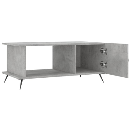 Soffbord betonggrå 90x50x40 cm konstruerat trä