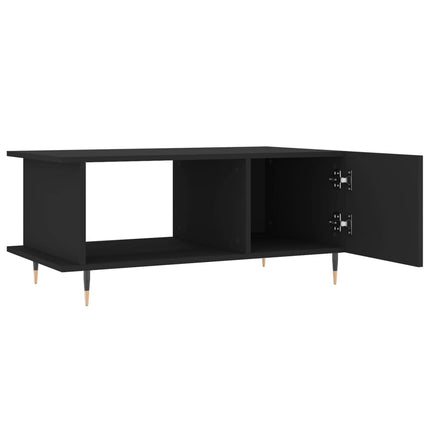 Soffbord svart 90x50x40 cm konstruerat trä