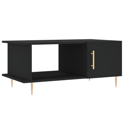 Soffbord svart 90x50x40 cm konstruerat trä